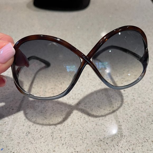 Tom Ford TF 372 Ivanna Havana Brown oversize  Sunglasses main image 8